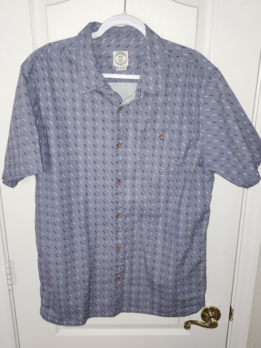 Voyager Blue Geometric XL Shirt